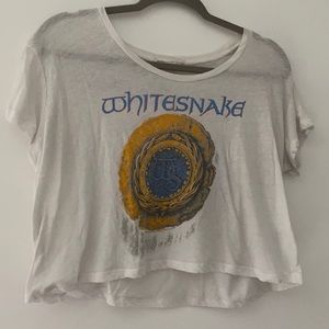 Whitesnake crop top